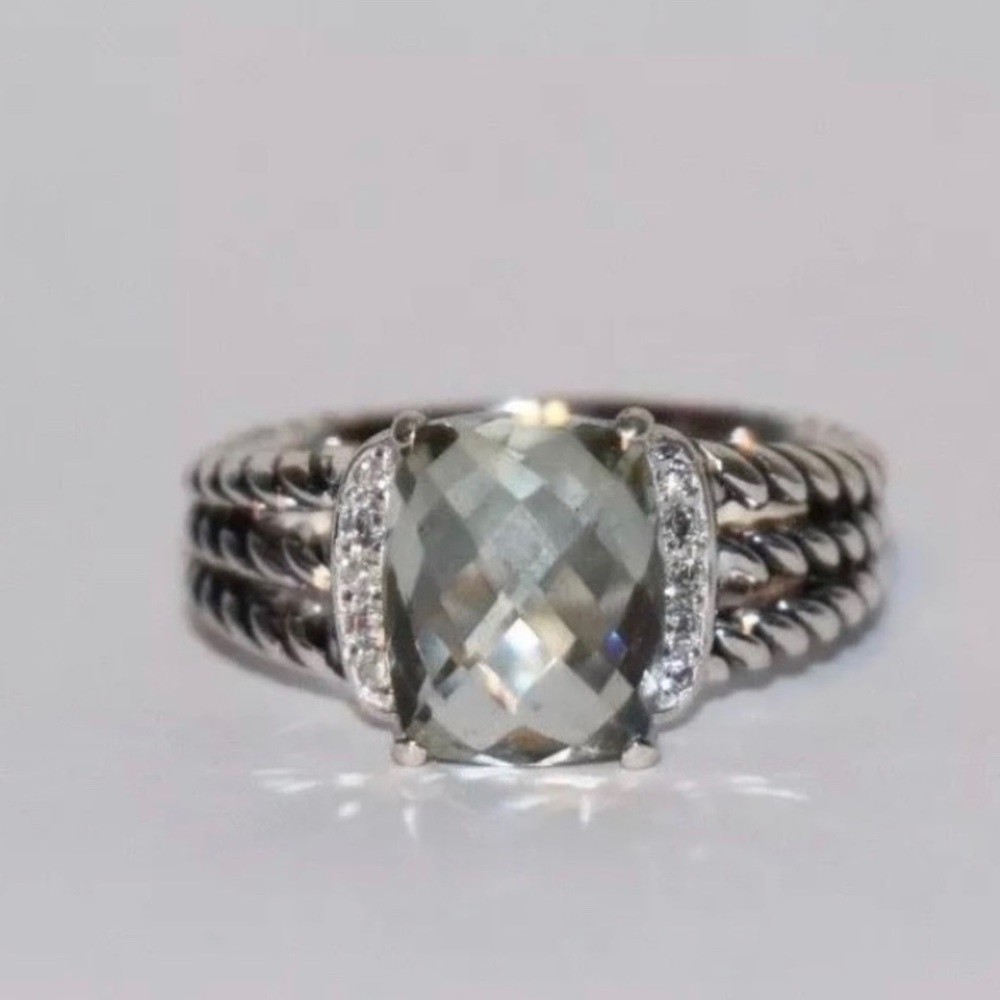 David Yurman Petite Wheaton Ring Parasolite 6.5